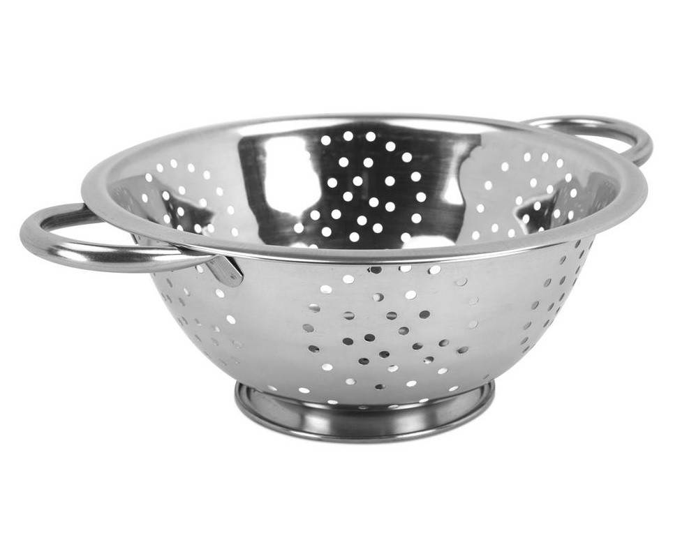 Stalowy durszlak 24cm z uchwytami KINGHOFF