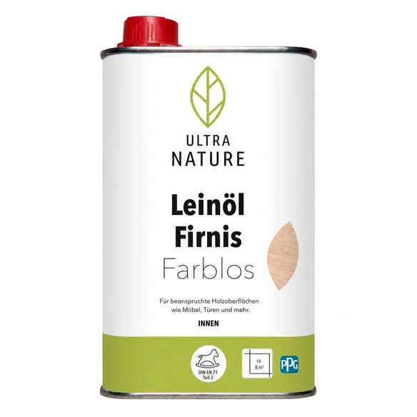Holz-Öl »Leinölfirnis«, farblos 0,5 Liter