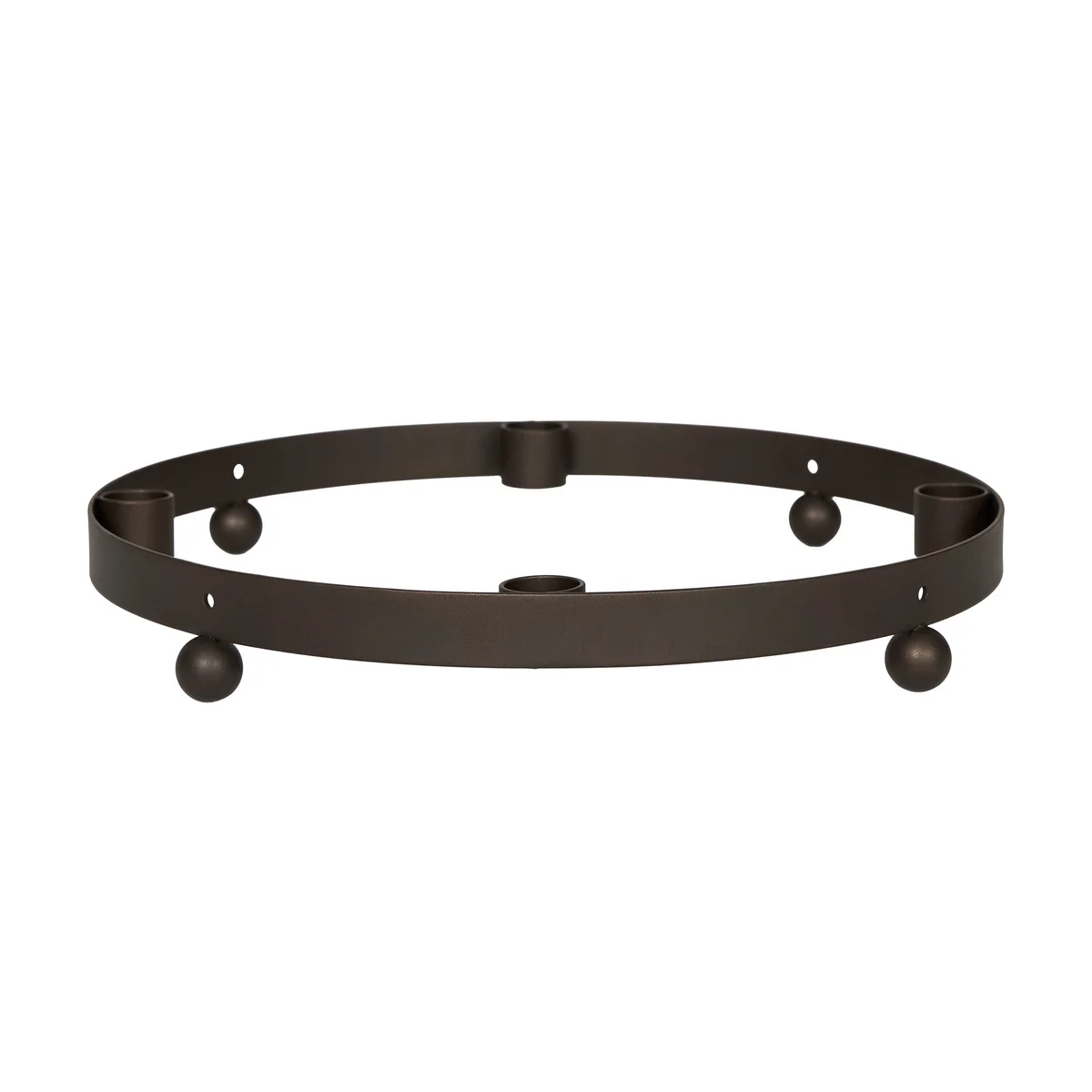 OYOY - Adventskerzenhalter Pearl, Ø 31,5 x H 4,2 cm, antikes Messing