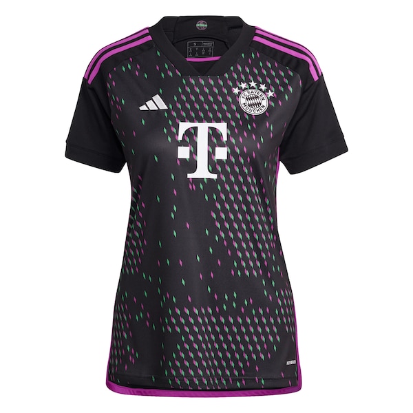 Bayern Munich adidas Women's 2023/24 Away Replica Custom Jersey - Black