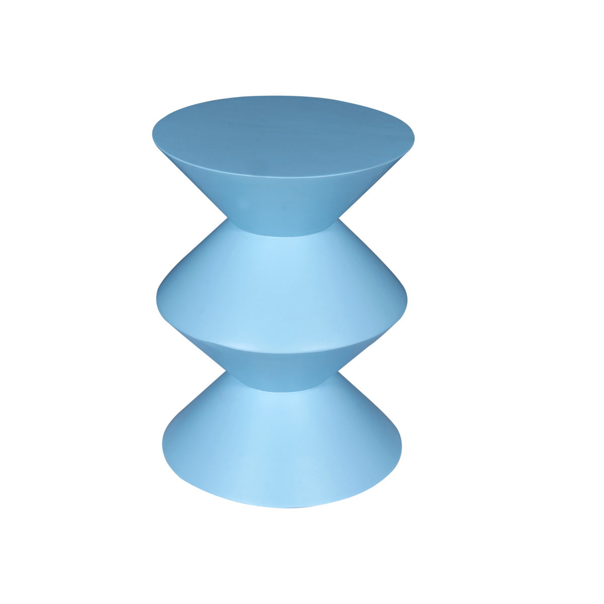 StarFurn Bijzettafel Abel - Rond Blauw Hout - 33x33x45cm