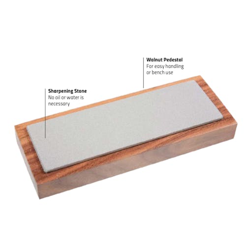 Eze Lap 2 X 8" Bench Stone Sharpener Wood Base | Fine 72F