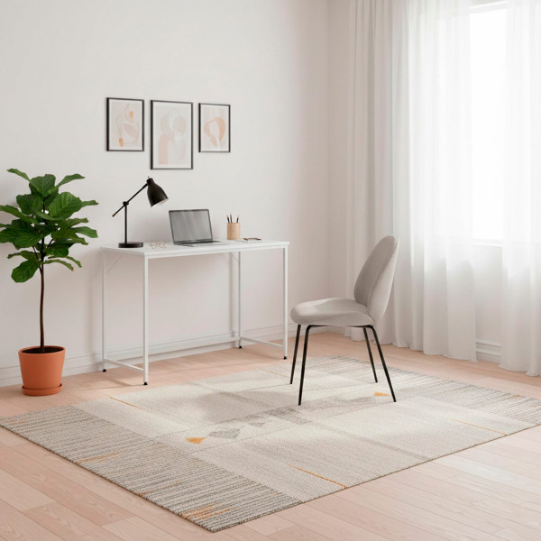 Biurko loft 100x50x76 cm industrialne, stolik komputerowy nowoczesny biały