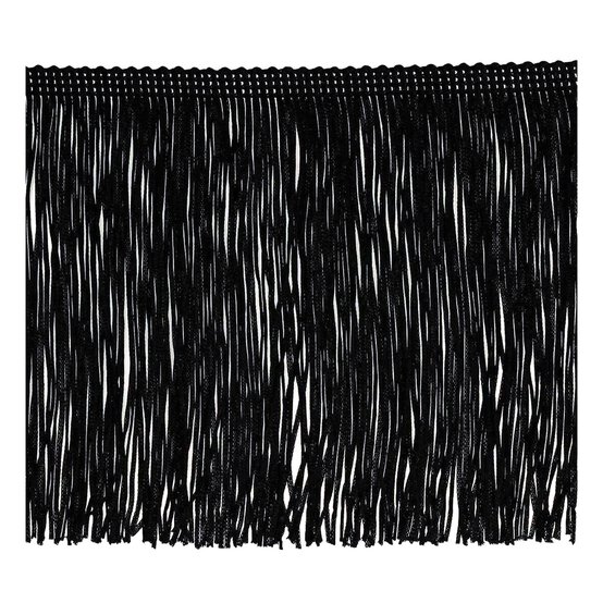 Black 15cm Chainette Fringe by the Metre