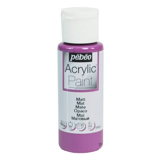 Pebeo Violet Matt Acrylic Craft Paint 59ml