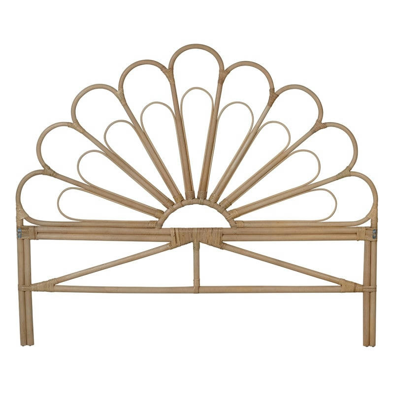 - Tête de lit fleur en rotin 160 cm