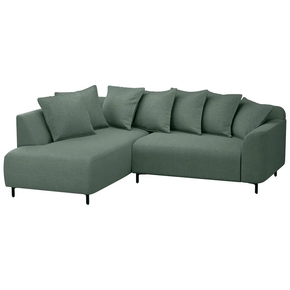 Hoekbank Elsa links - stof Eden - saliegroen