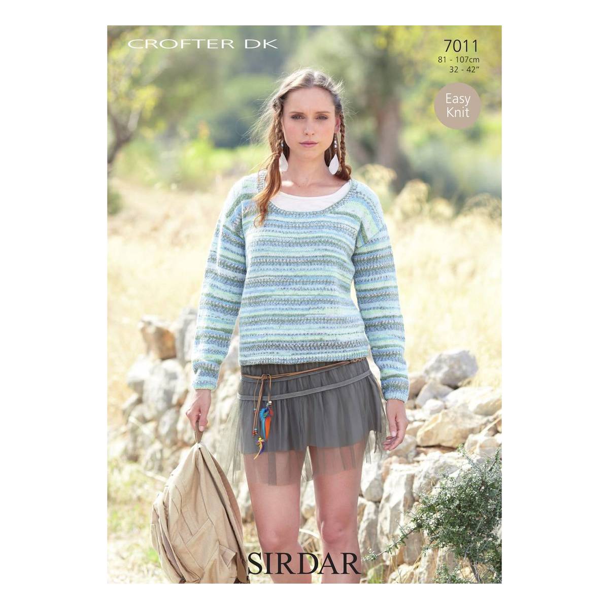 Sirdar Crofter DK Women's Jumper Digital Pattern 7011