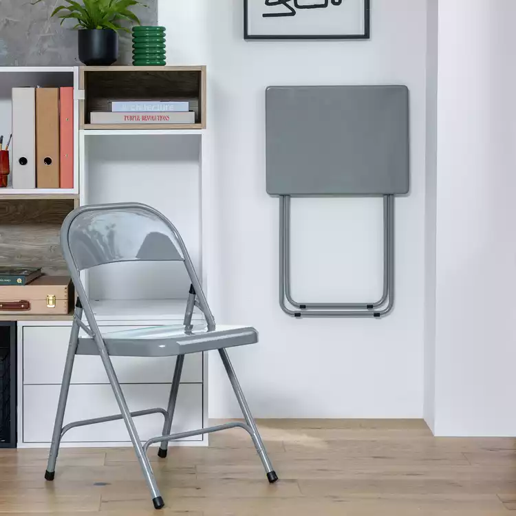 Habitat Airo Folding Side Table - Grey