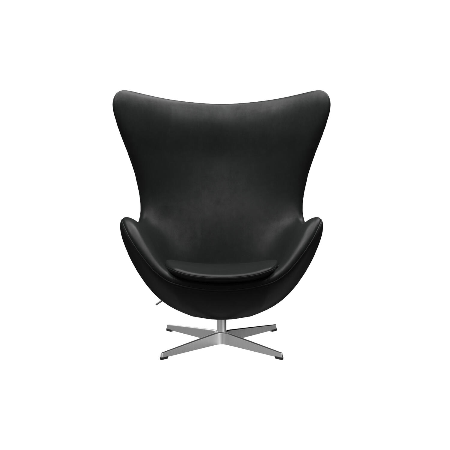 &AElig;gget&trade; 3316 loungestol, Grace black/satin brushed aluminium
