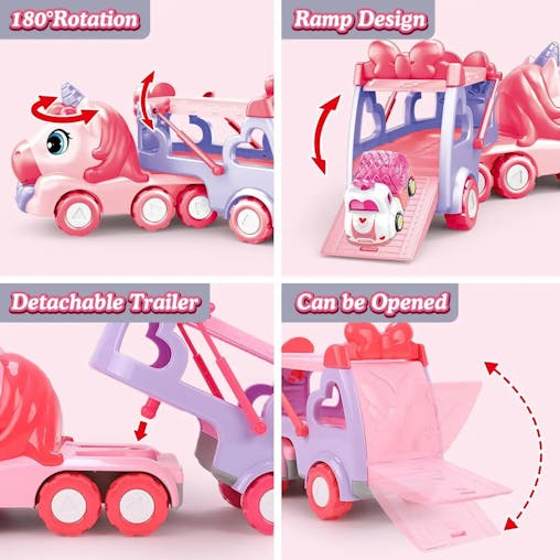 NNEOBA 5 in 1 Carrier Truck Car Toys