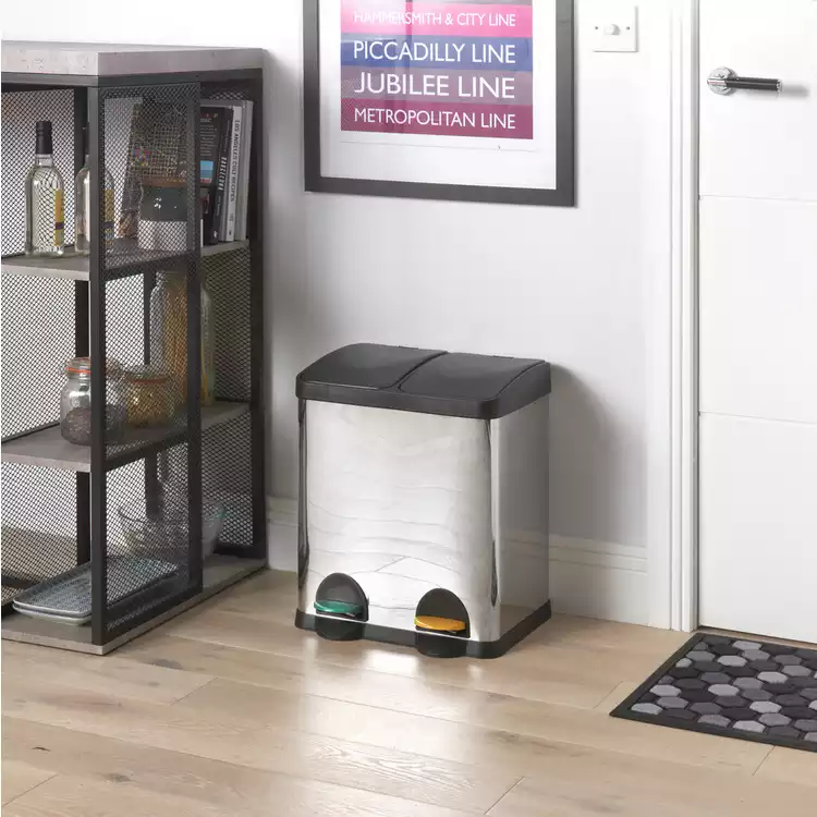 Habitat 30 Litre Twin Compartment Recycling Bin