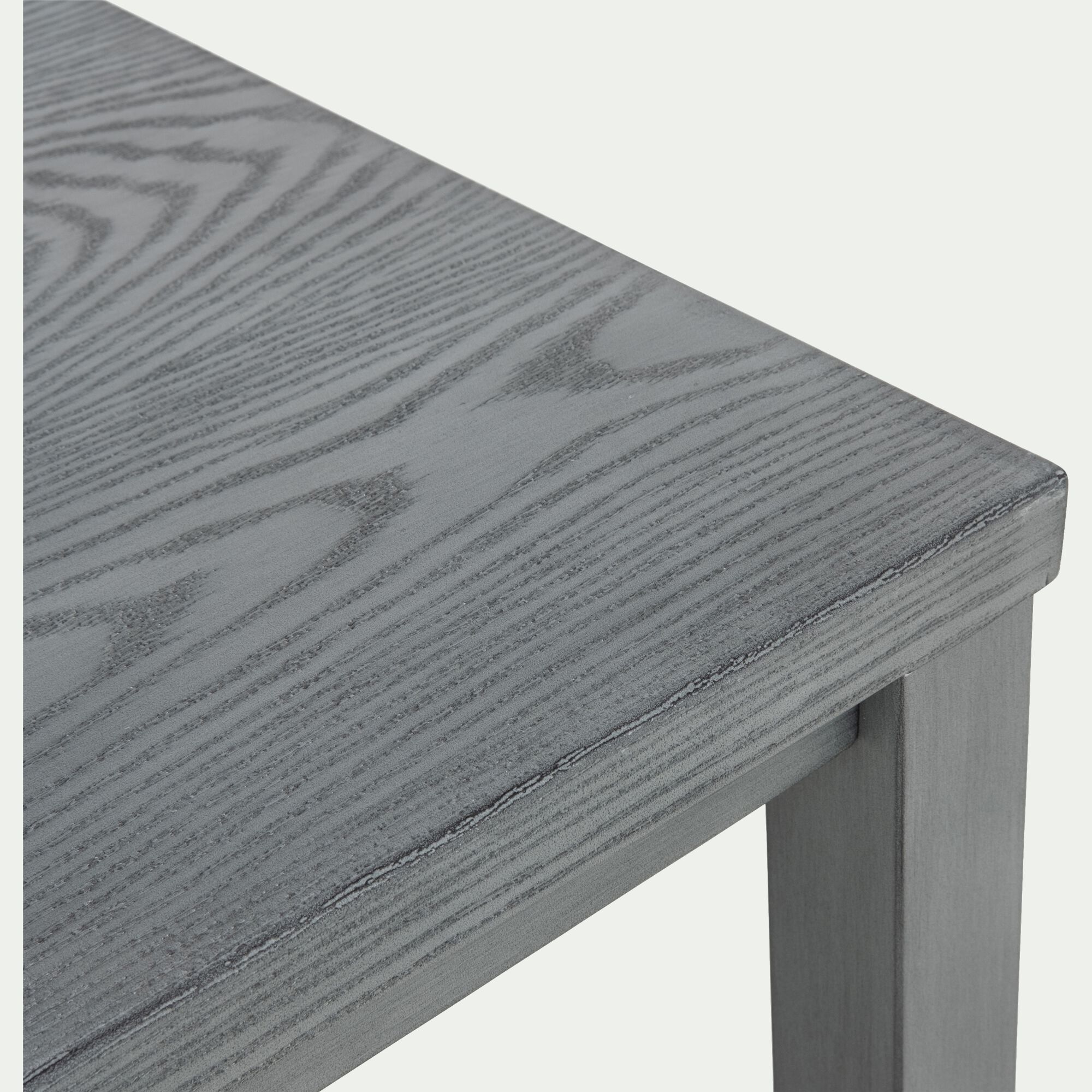 CAGLIARI - Table basse de jardin rectangulaire en aluminium - gris