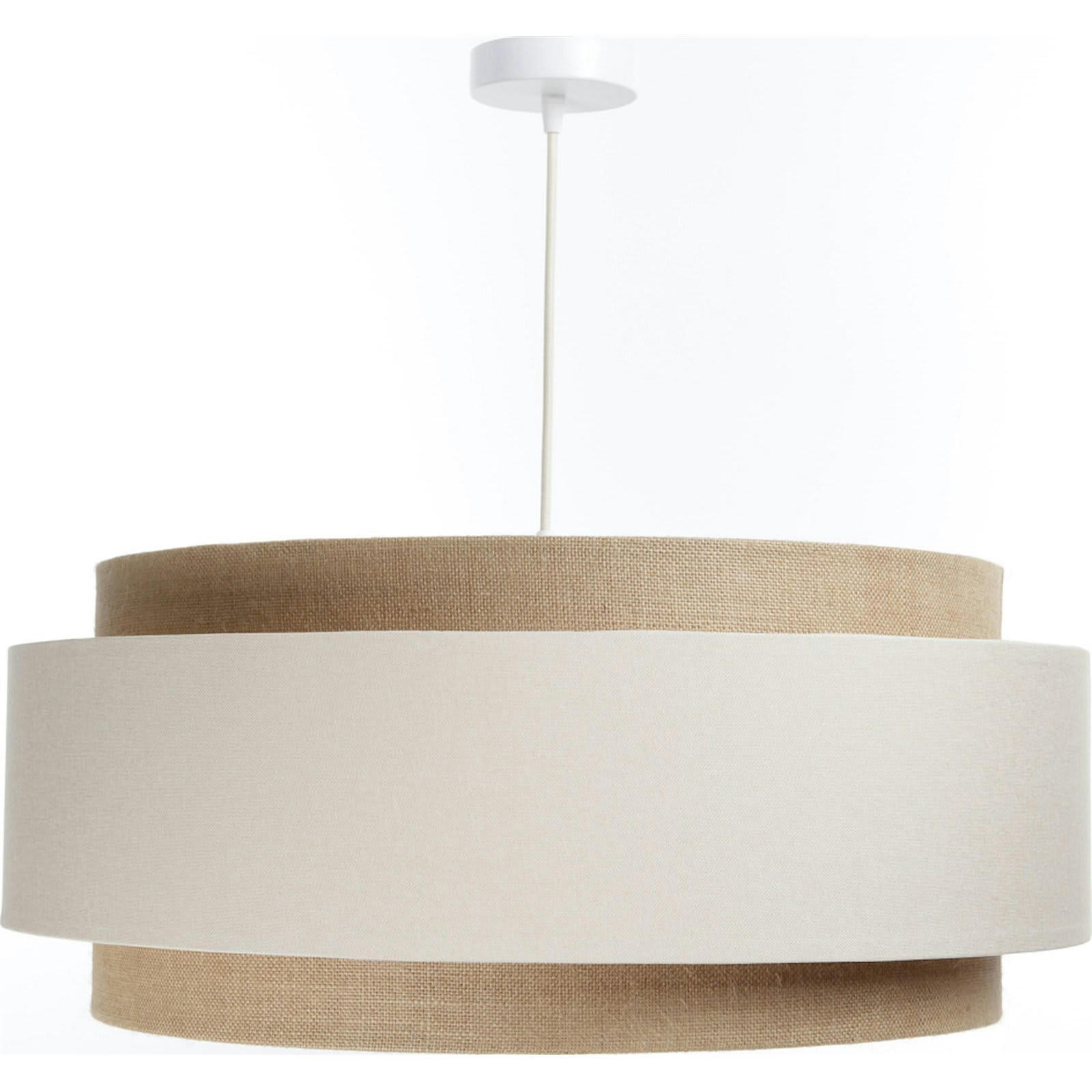 DOBLO - Suspension Tissu Beige 60x60x25 cm