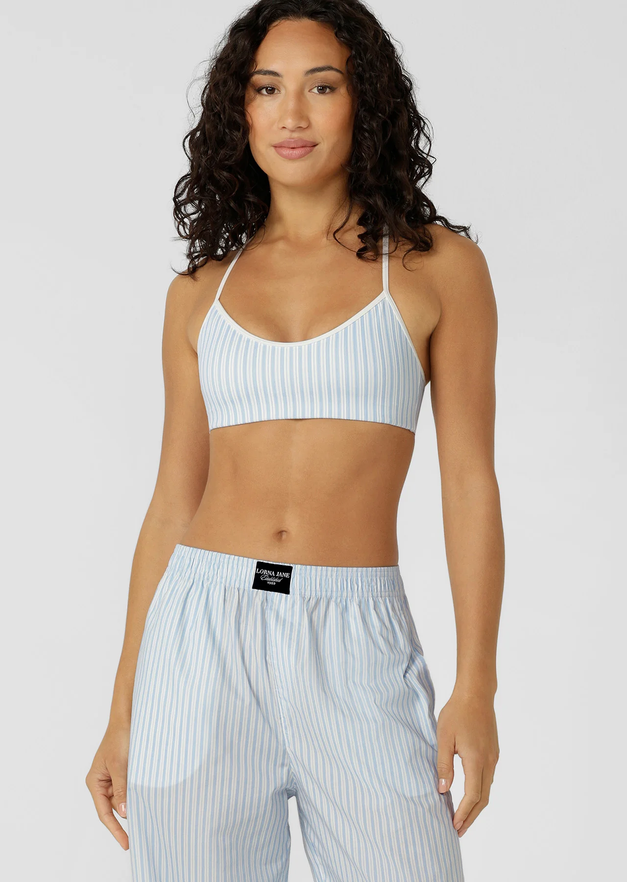 Serendipity Stripe Sports Bra