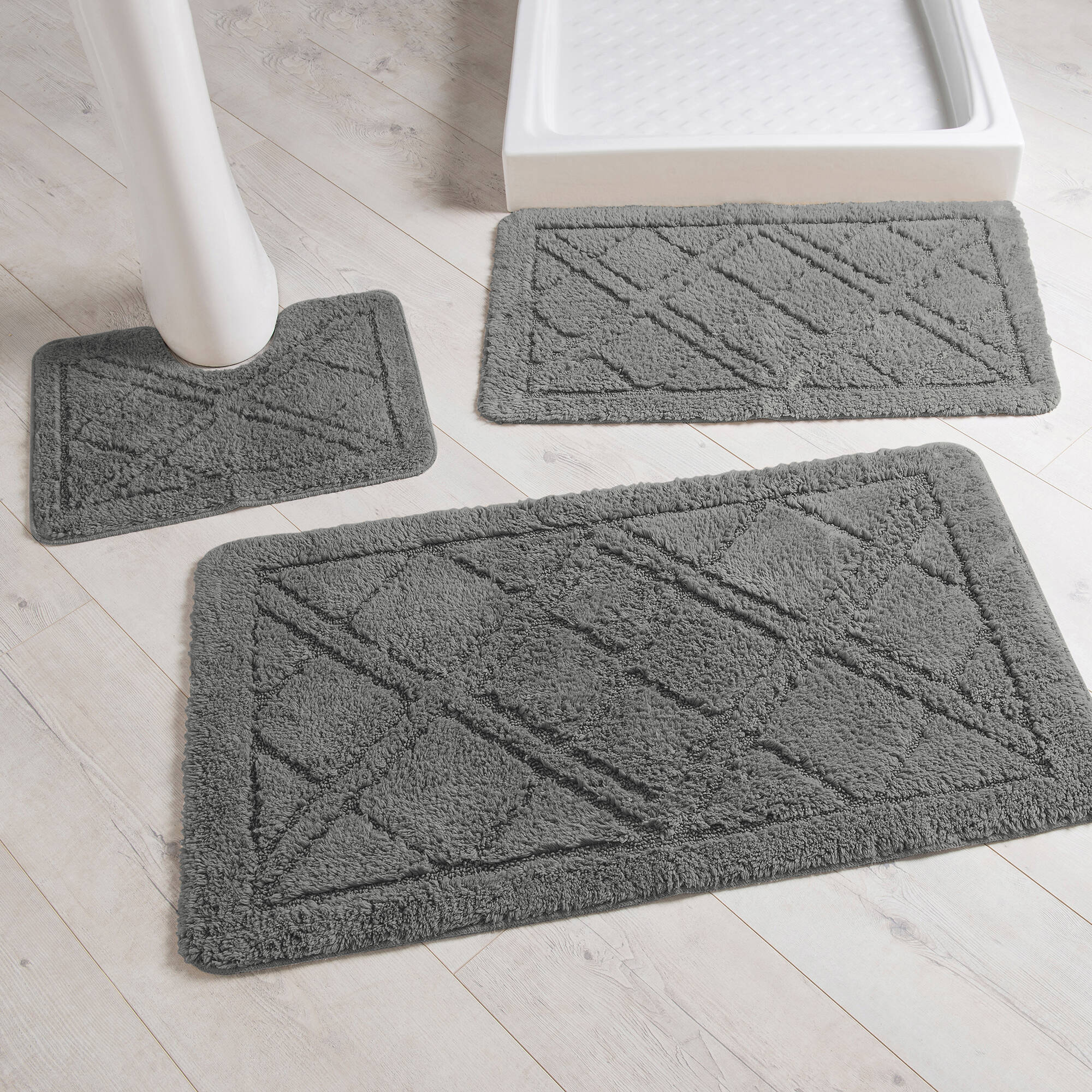 Tapis de bain losanges