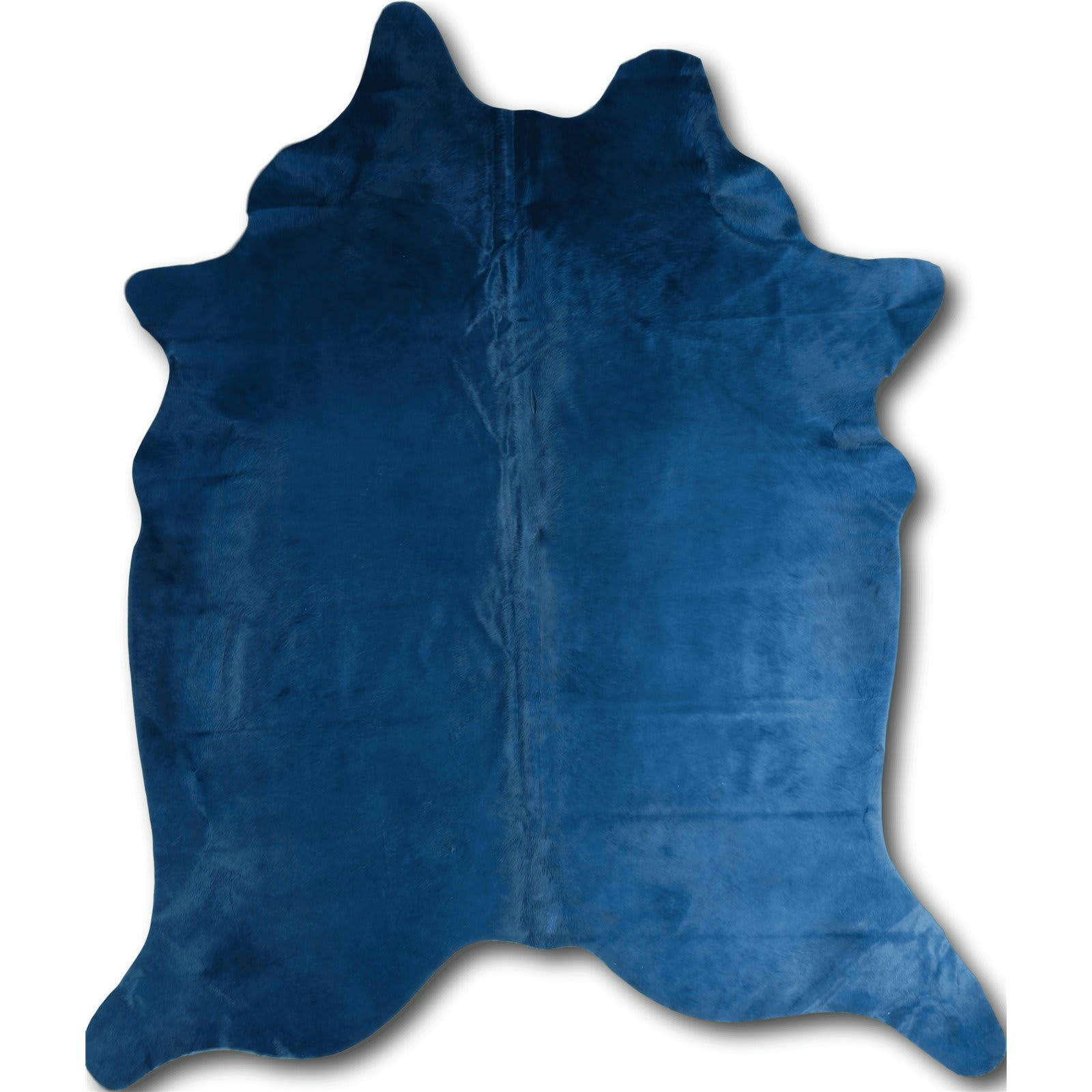 COW - Tapis peau naturelle Cuir Bleu