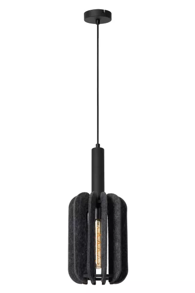 Lampa wisząca szaro-odcienie szarości-czarna RAFAL 1xE27x40W Lucide