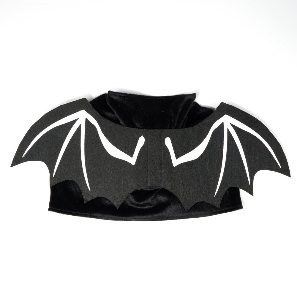 Déguisement chien Halloween ailes de chauve-souris noir L/XL