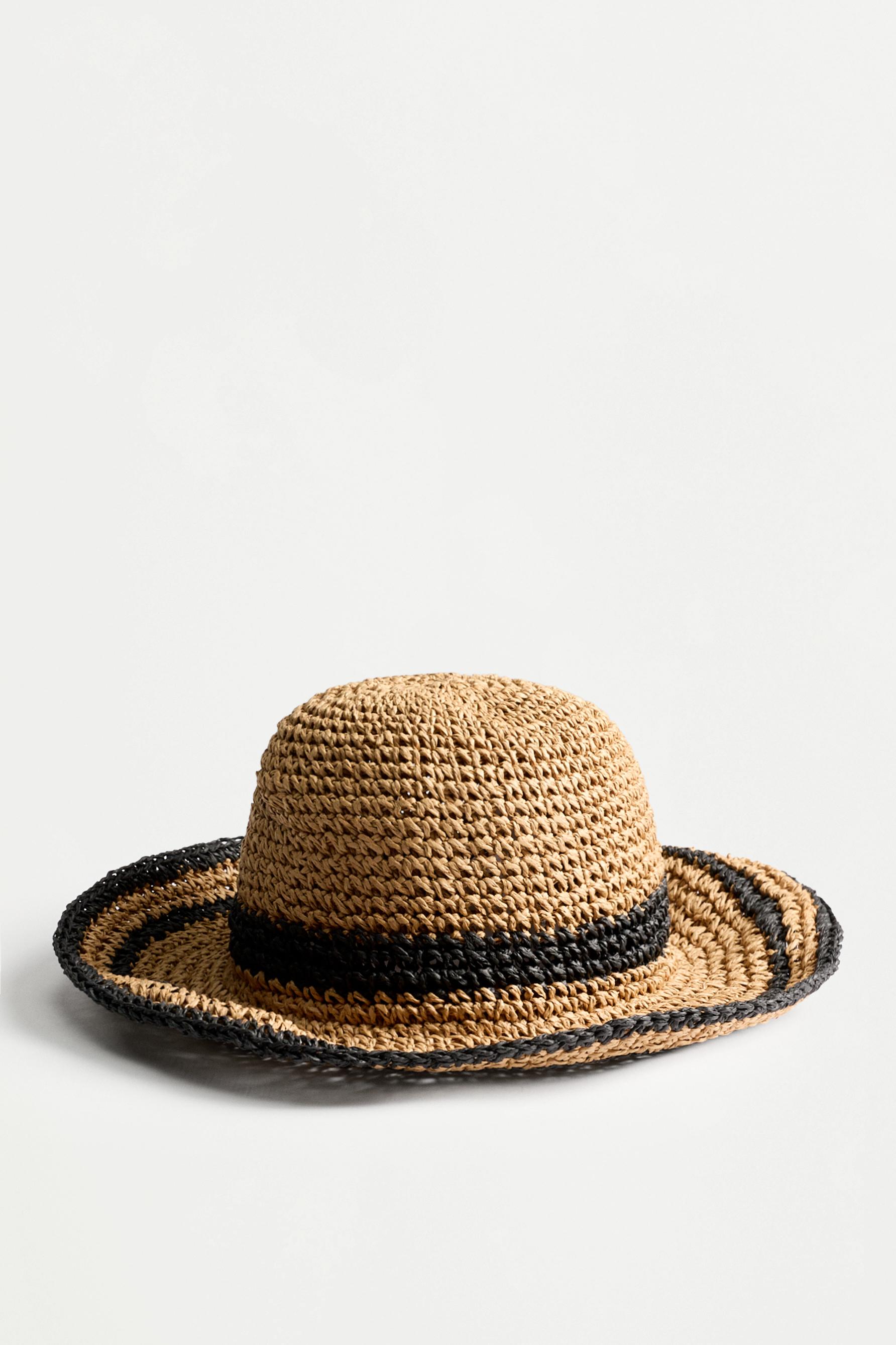 Sombrero bucket efecto rafia