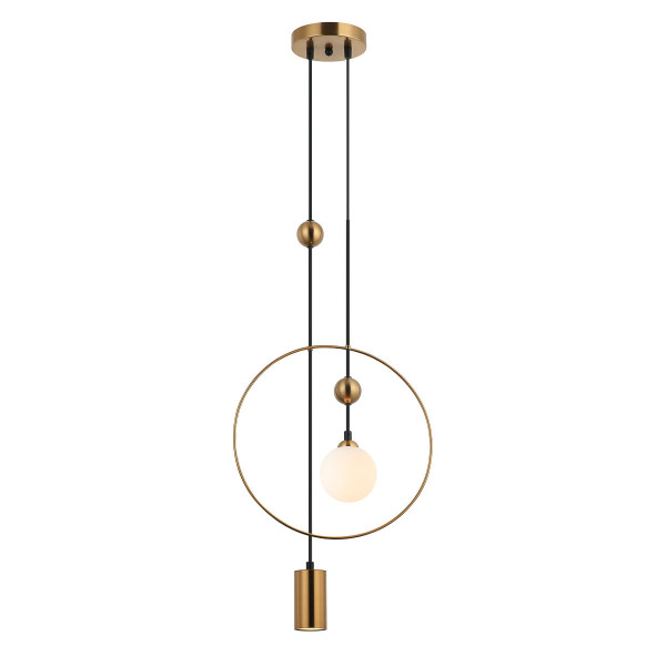 Lampa wisząca złota PND-428892-BRO 2xG9x60W wym: 150x36x10 cm Italux