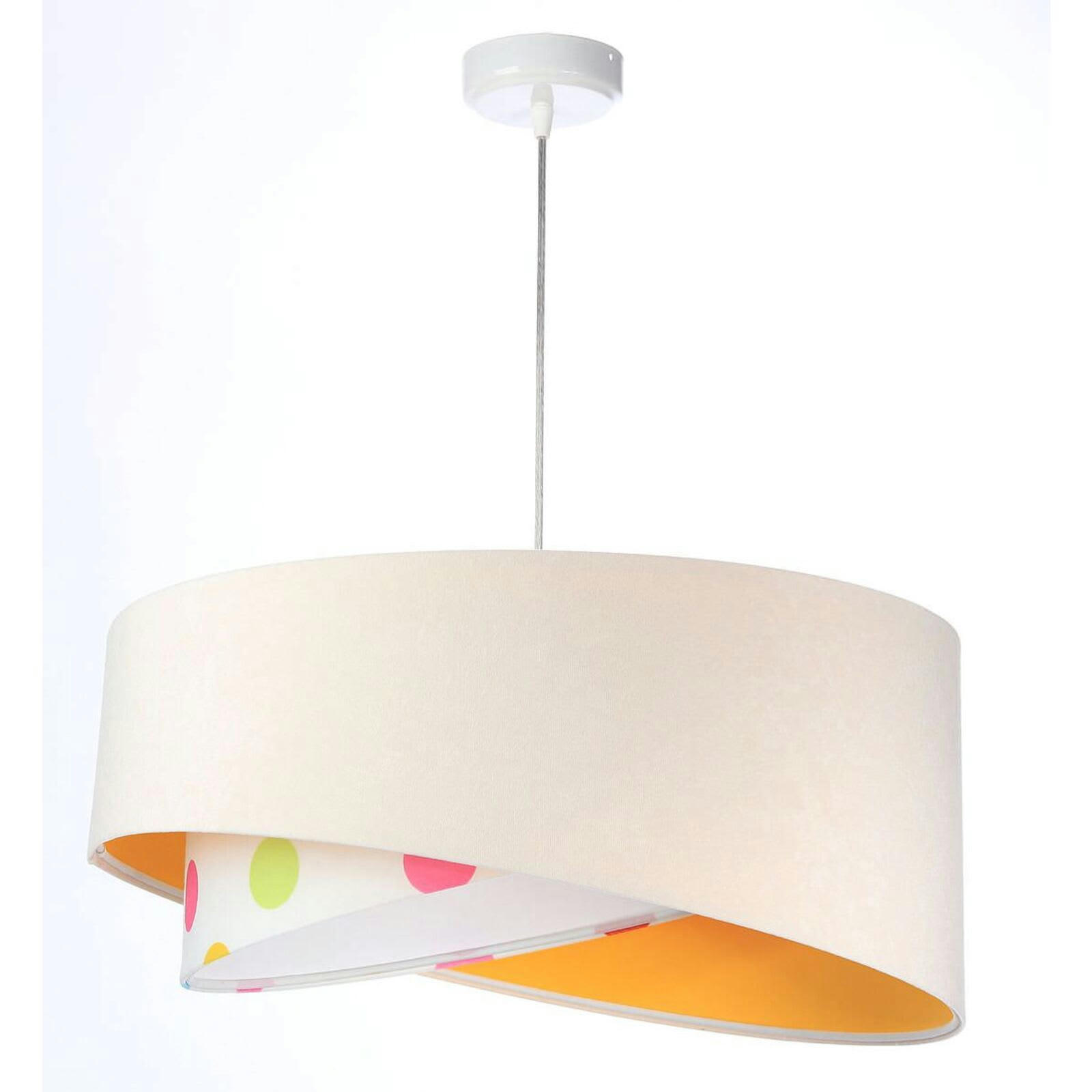 GALAXY - Suspension Tissu Jaune 50x50x105 cm