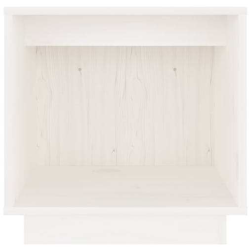 NNEVL Bedside Cabinet White 40x30x40 cm Solid Wood Pine