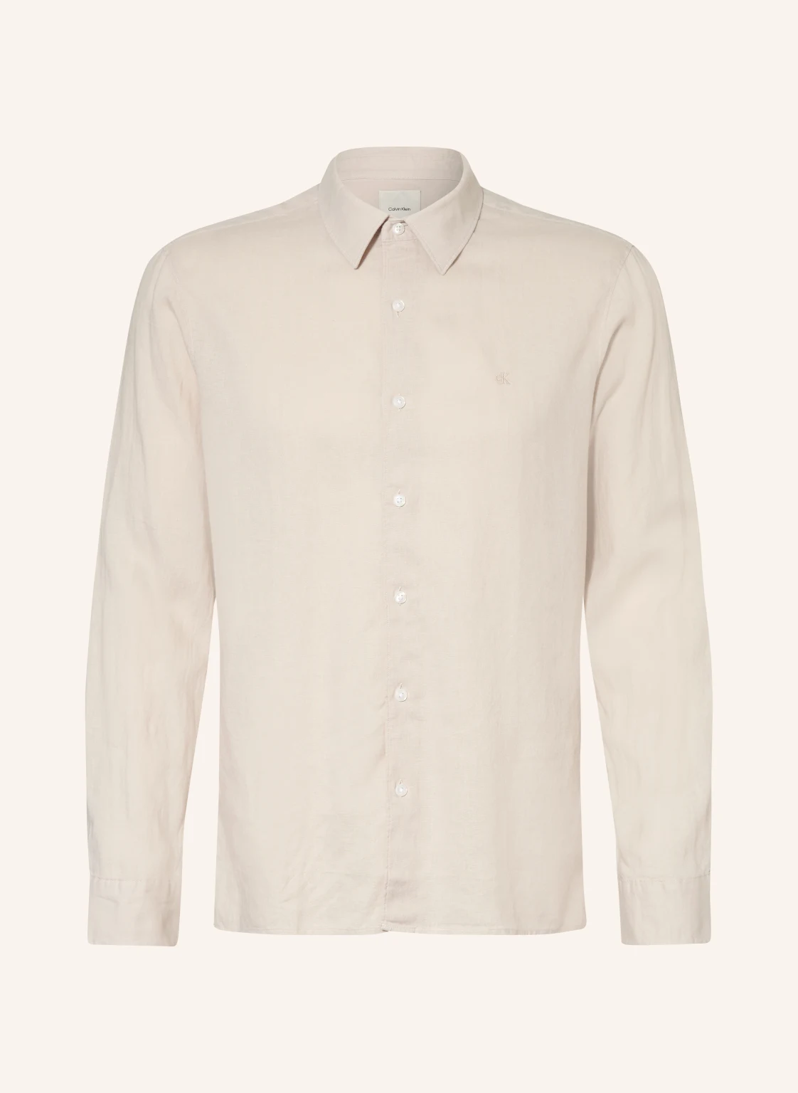 Calvin Klein Hemd Classic Fit mit Leinen