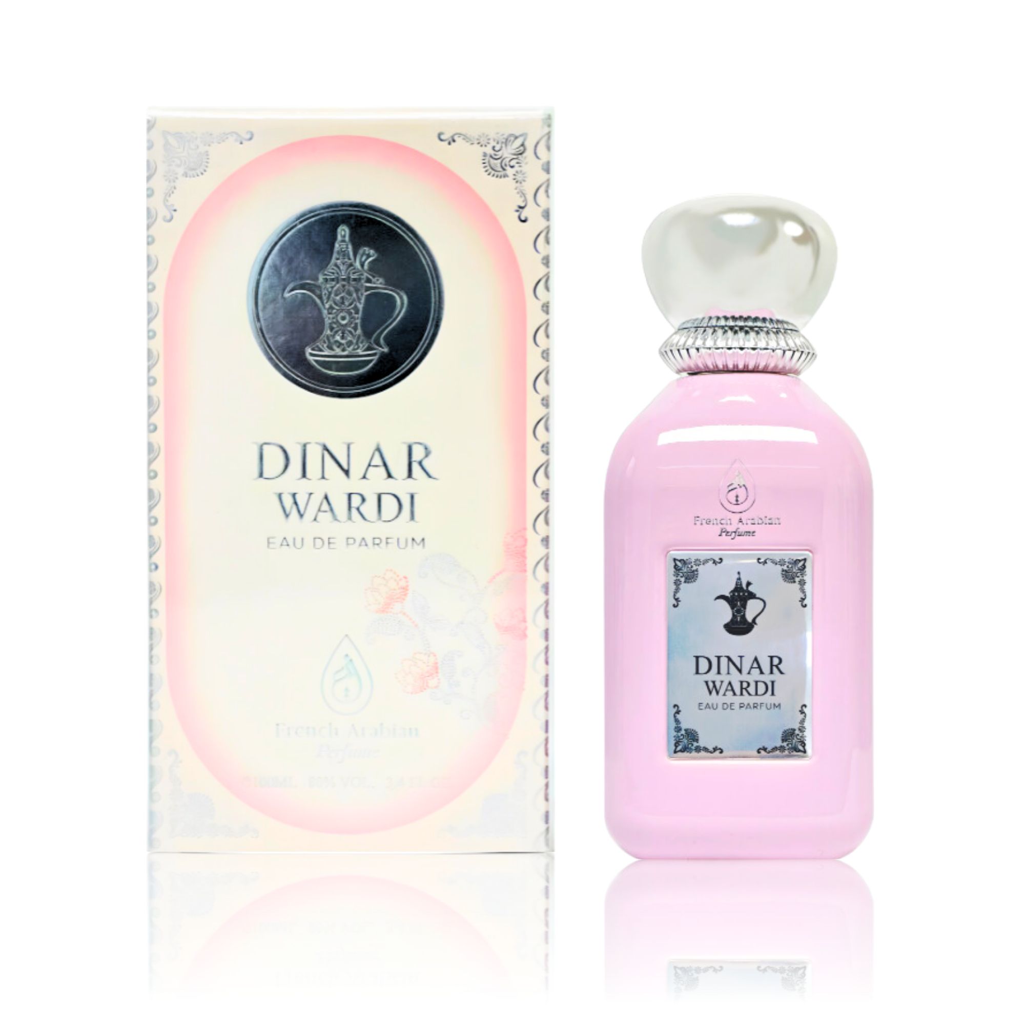 French Arabian Perfume Dinar Wardi 100ml Eau De Parfum | Luxurious Oriental Floral Scent