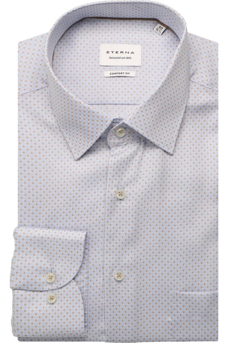 ETERNA Comfort Fit Hemd champagner, Bedruckt