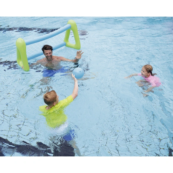 Wasserball-Set, grün/blau, Plastik