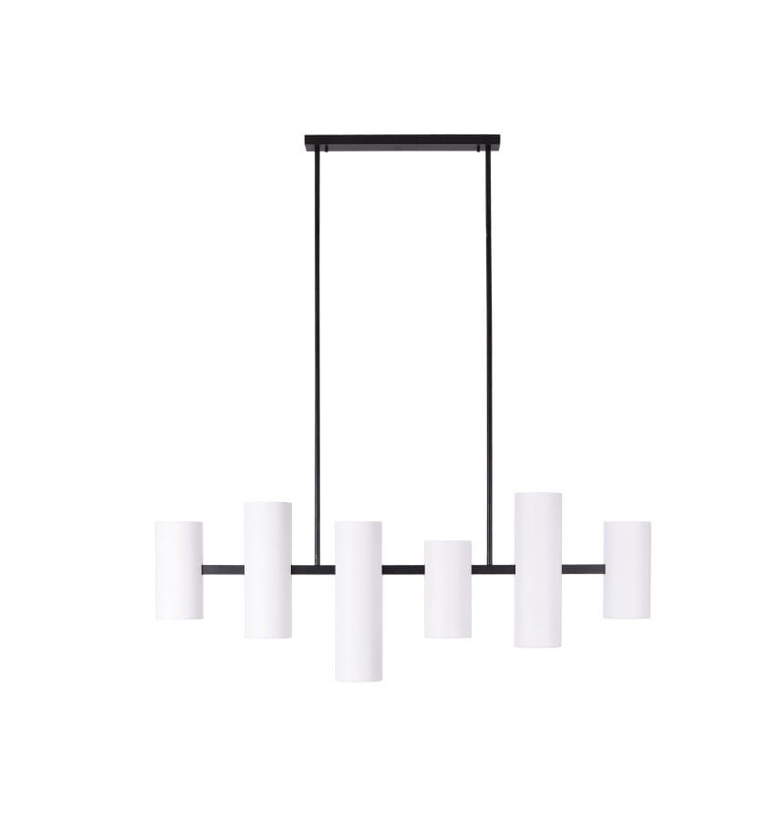 Lampa wisząca biała LAXER 6xGU10x7W wym: 142x128x12 cm Maxlight