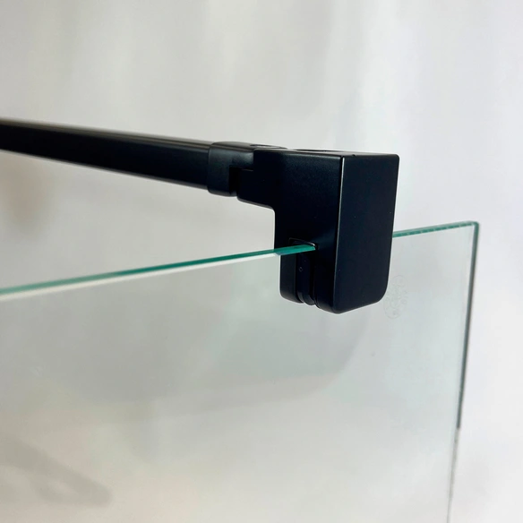 Duschwand »Elana 2.0«, schwarz matt Klarglas inkl. CER