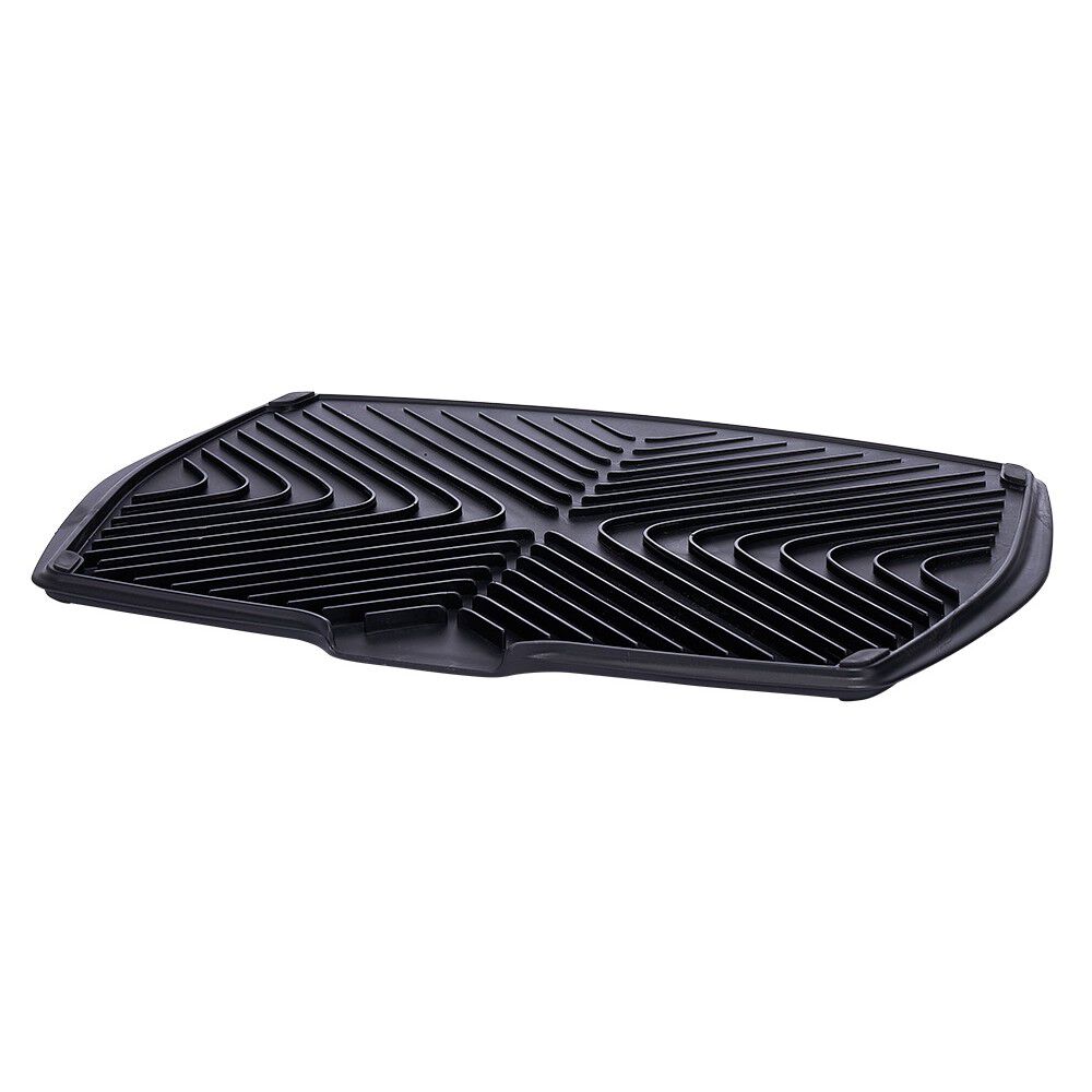Tapis égouttoir à vaisselle en plastique noir