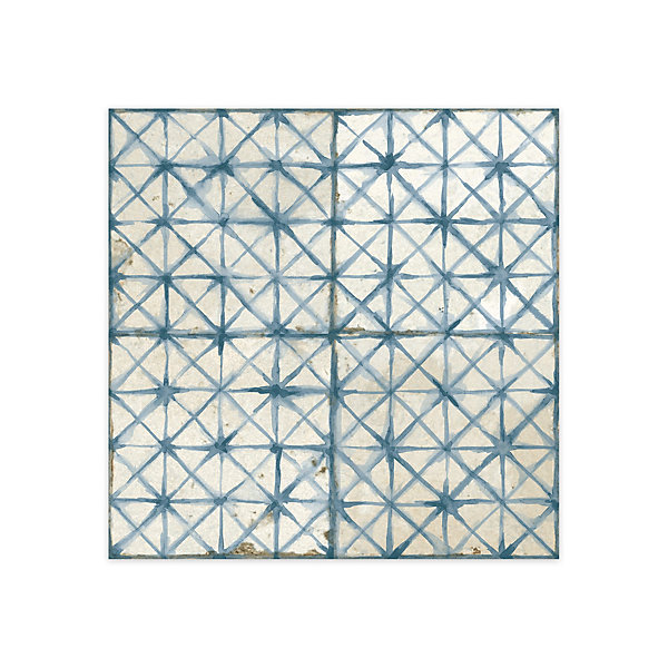 Carrelage Vintage effet Carreau ciment Bleu 45x45x0,95 cm Byblos - Sol et mur intérieur (vendu par carton de 1 m²) - RO'MA CARRELA