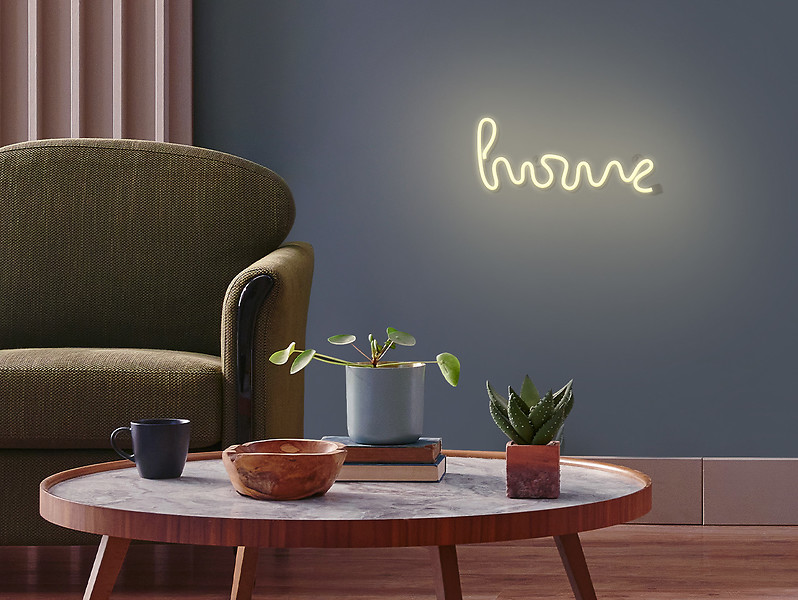 Kinkiet neonowy Home LED biały