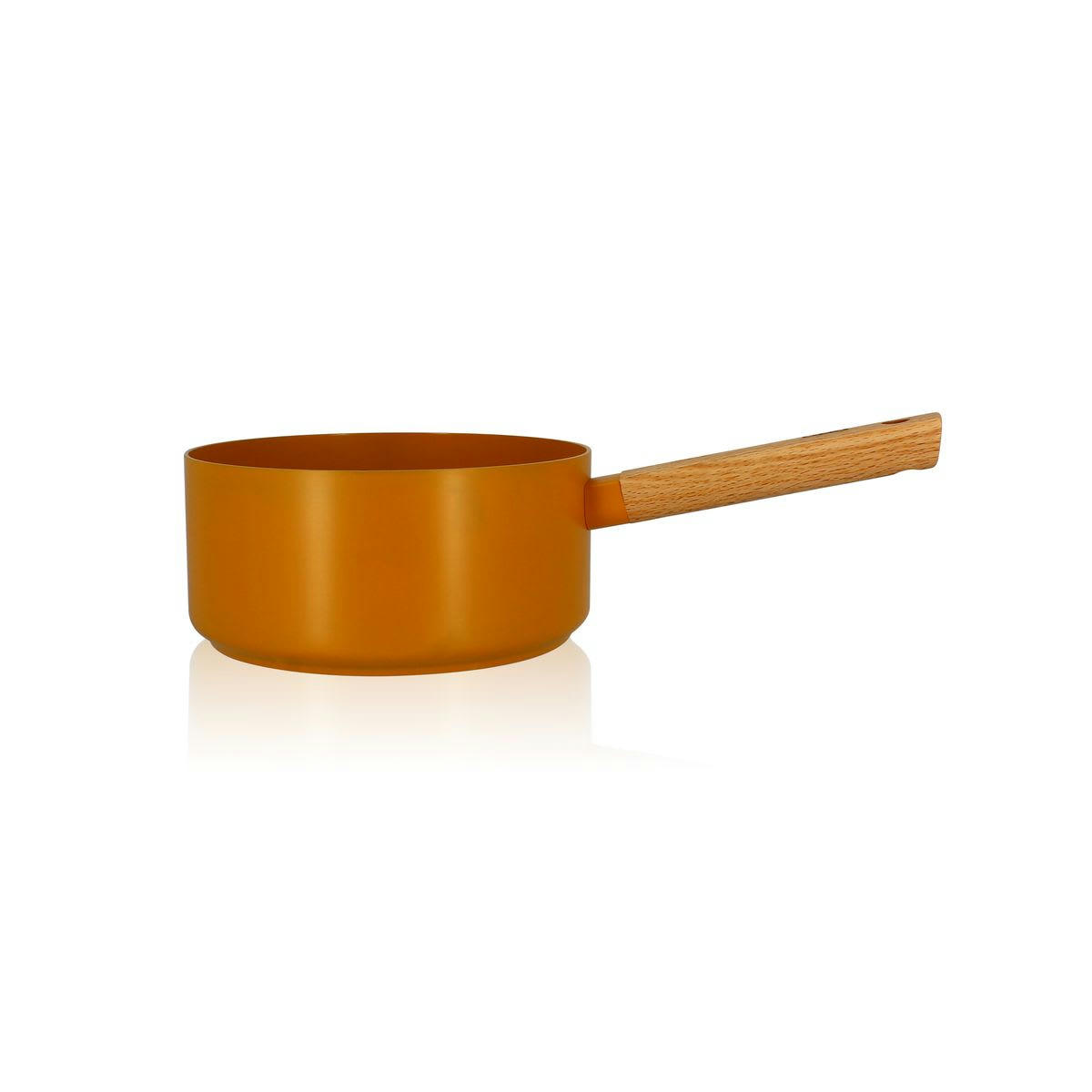ECTOR - Casserole en aluminium/céramique jaune Ø20cm - compatible induction
