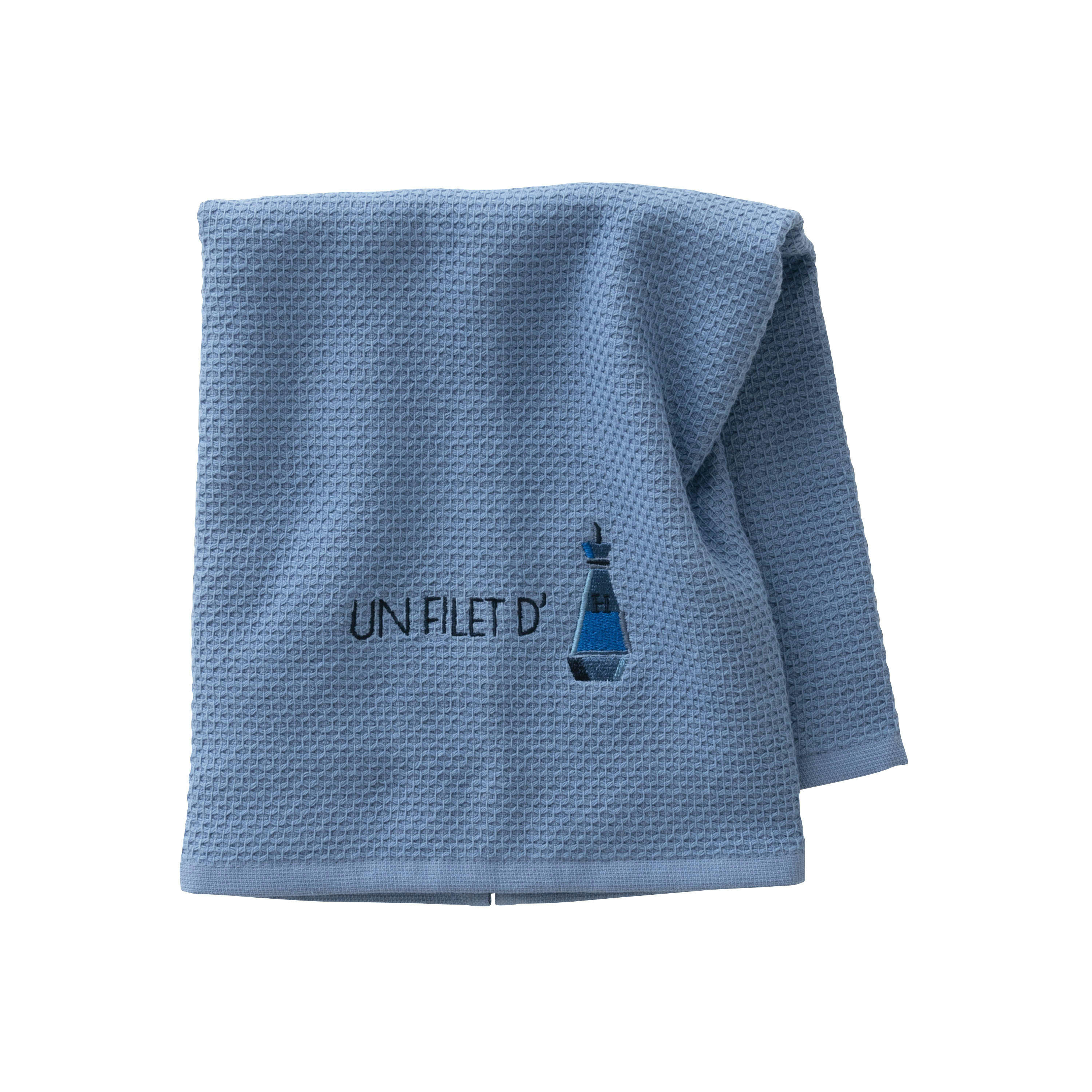 SAVEURS - Essuie mains Indigo bleu 50 x 50 cm