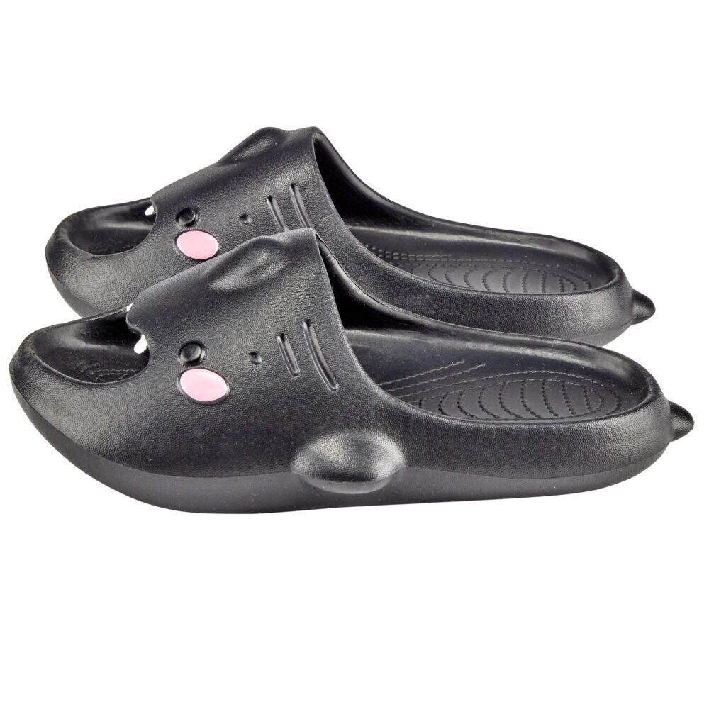Claquettes raie manta noires 36/37