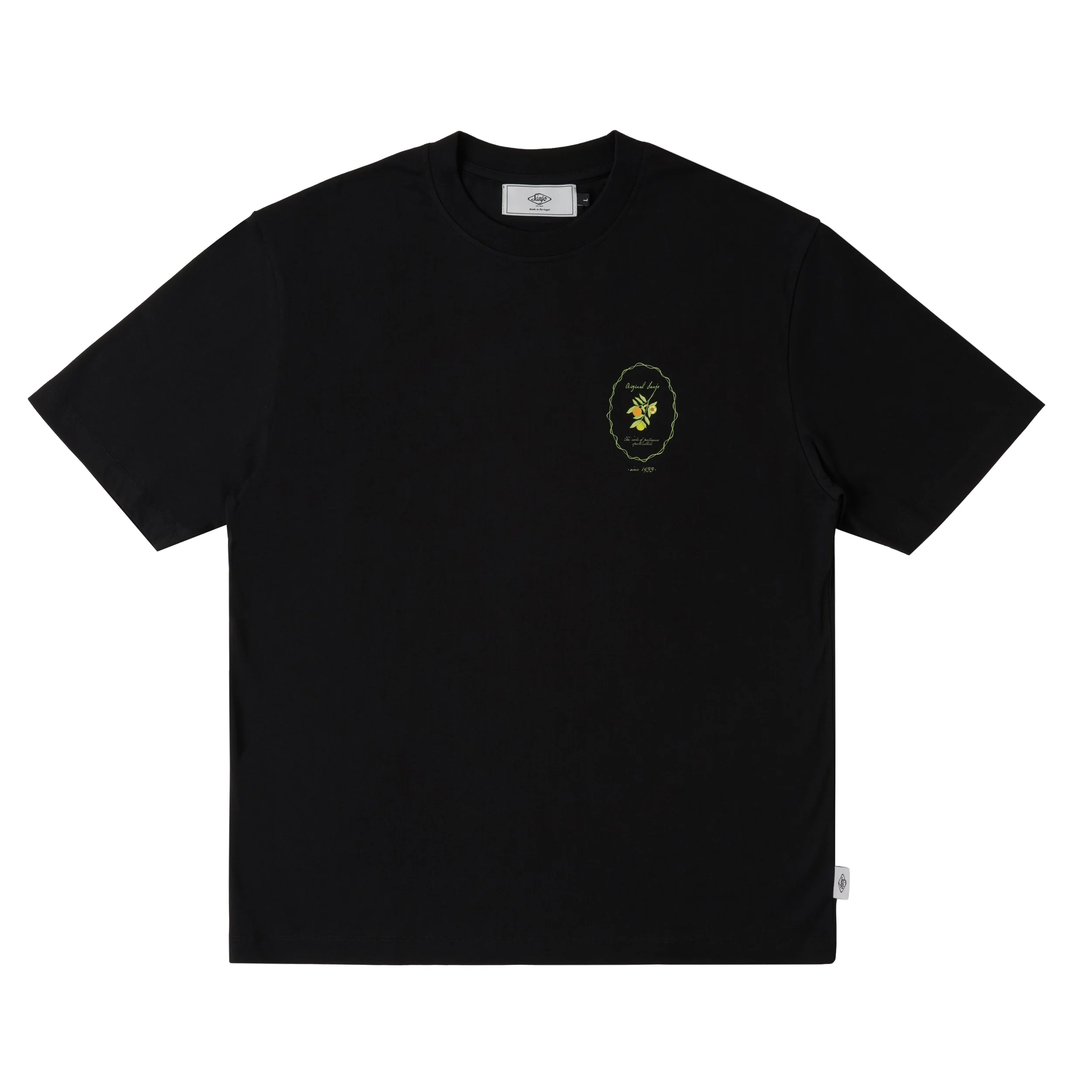 Sanjo The Sporty Olive T-shirt // Black