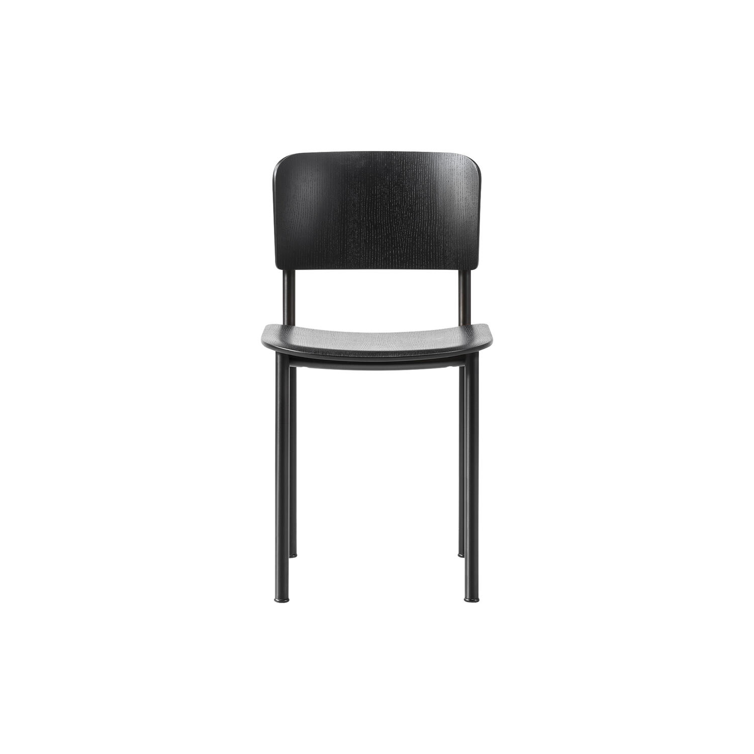Plan Chair, black lacquered ash/black