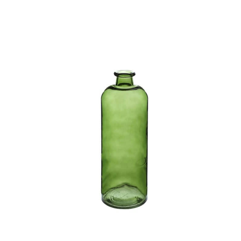 VASE - Jar Bouteille vert olive H32