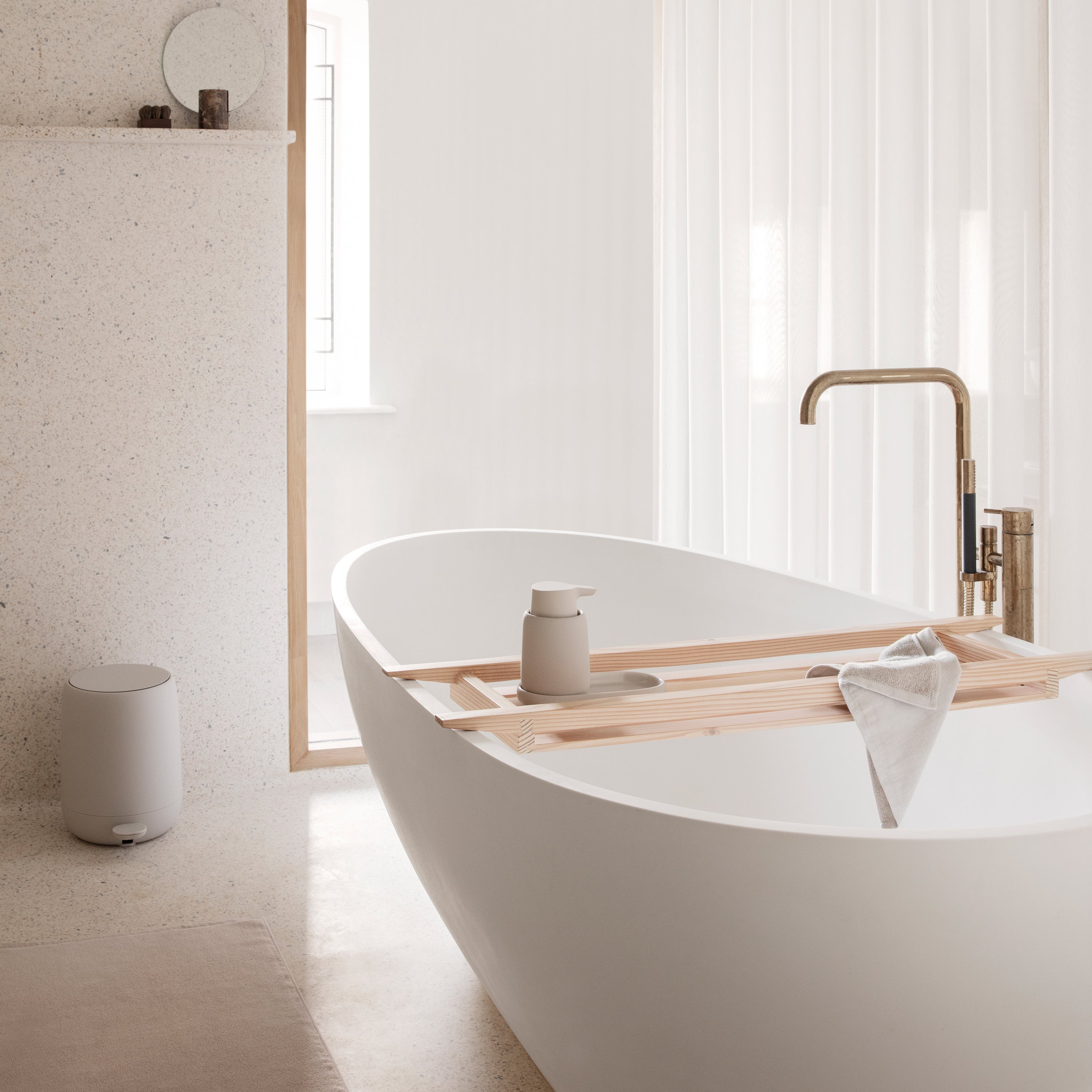 Blomus Sono Pedaalemmer 5 Liter - Wit