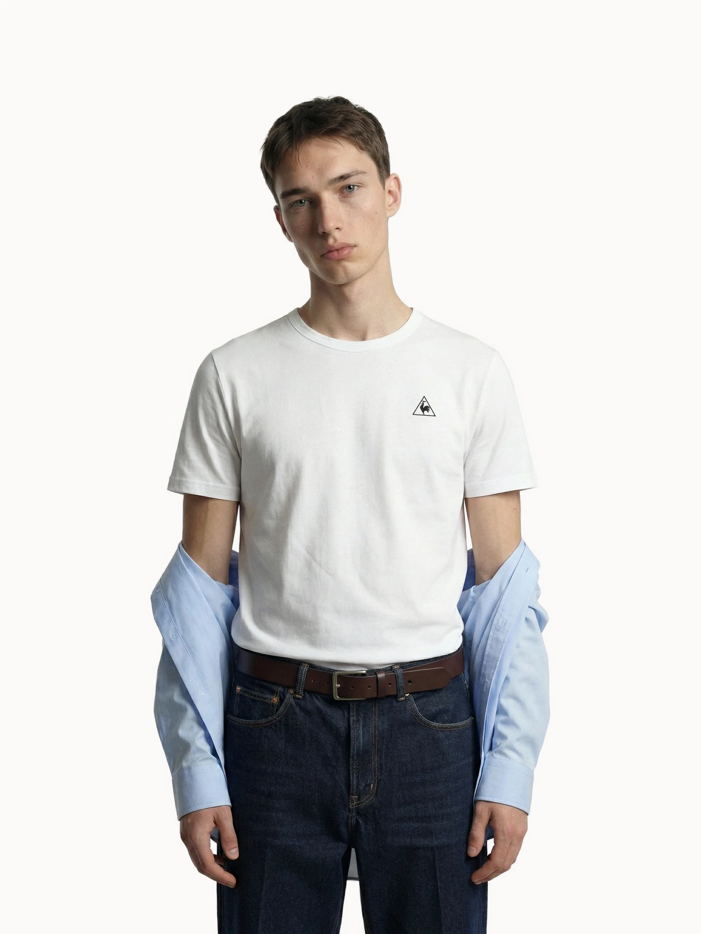 T-shirt en jersey de coton et logo triangle