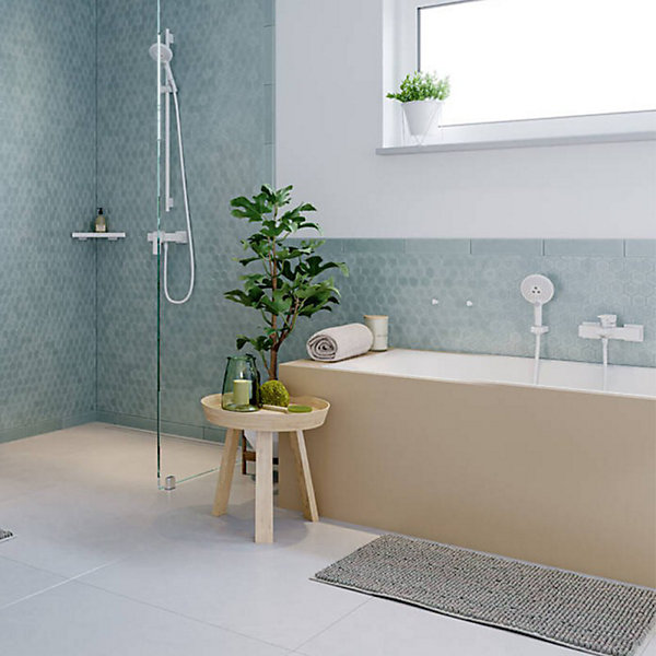 Mitigeur bain douche mécanique HANSGROHE Metropol blanc mat