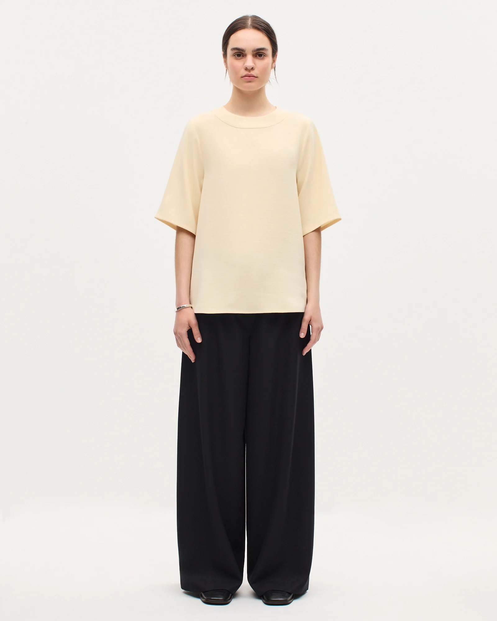 Top en crêpe satiné