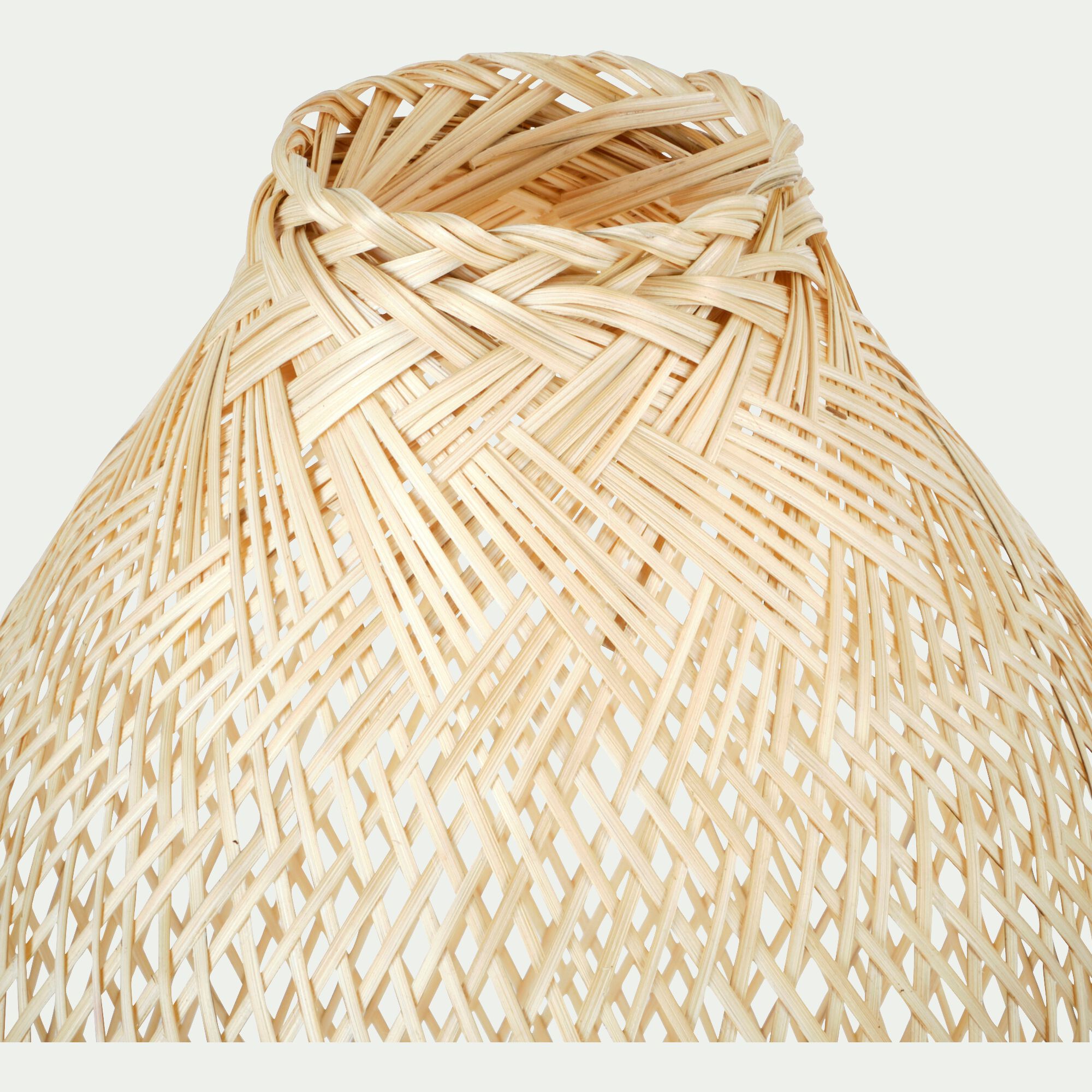 FANY - Lampe de sol électrifiée en bambou D30cm - naturel