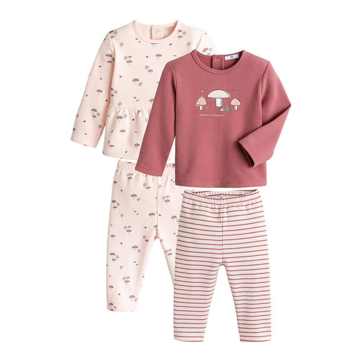 Lot de 2 pyjamas molleton