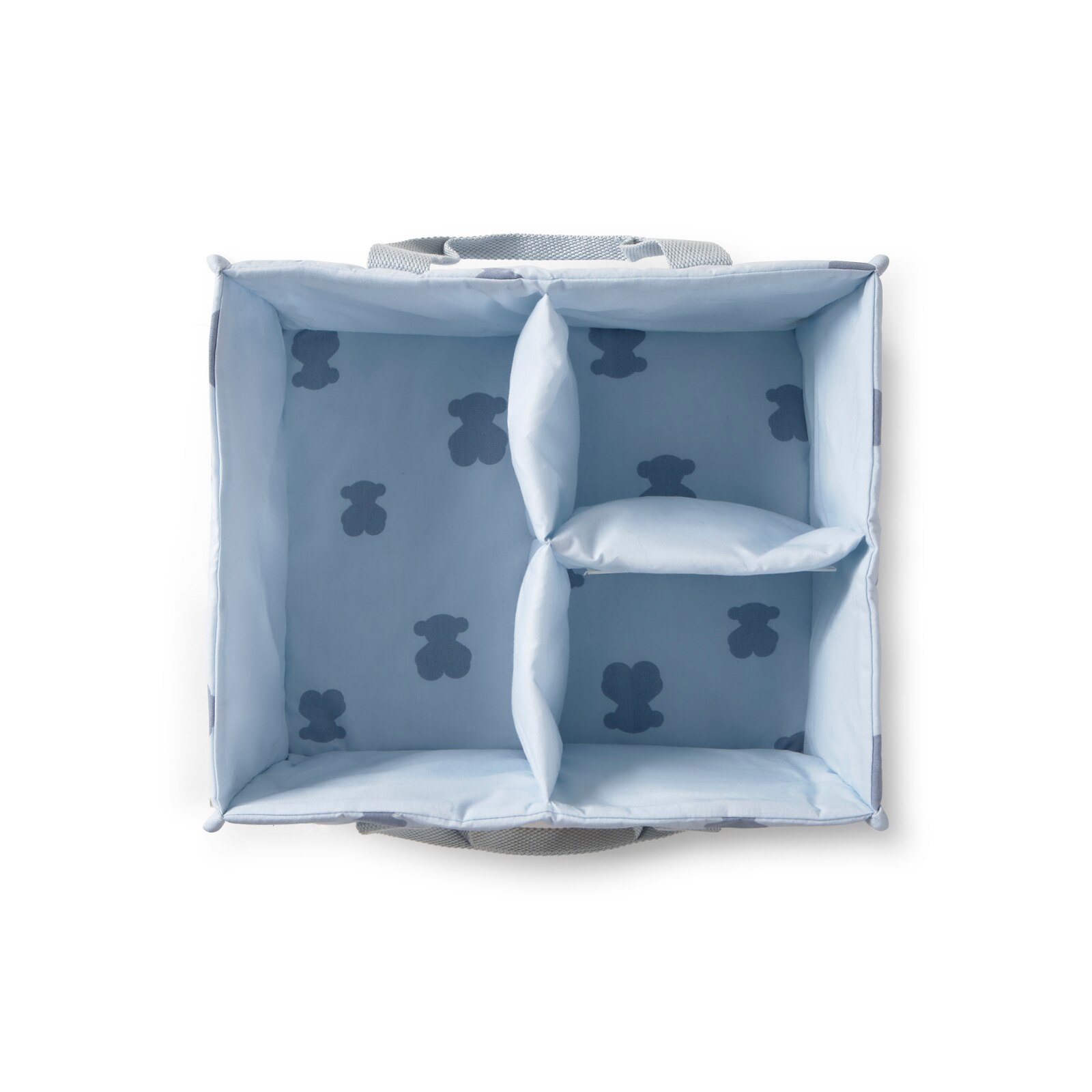 Organizador de mesa con asas HFluffy celeste