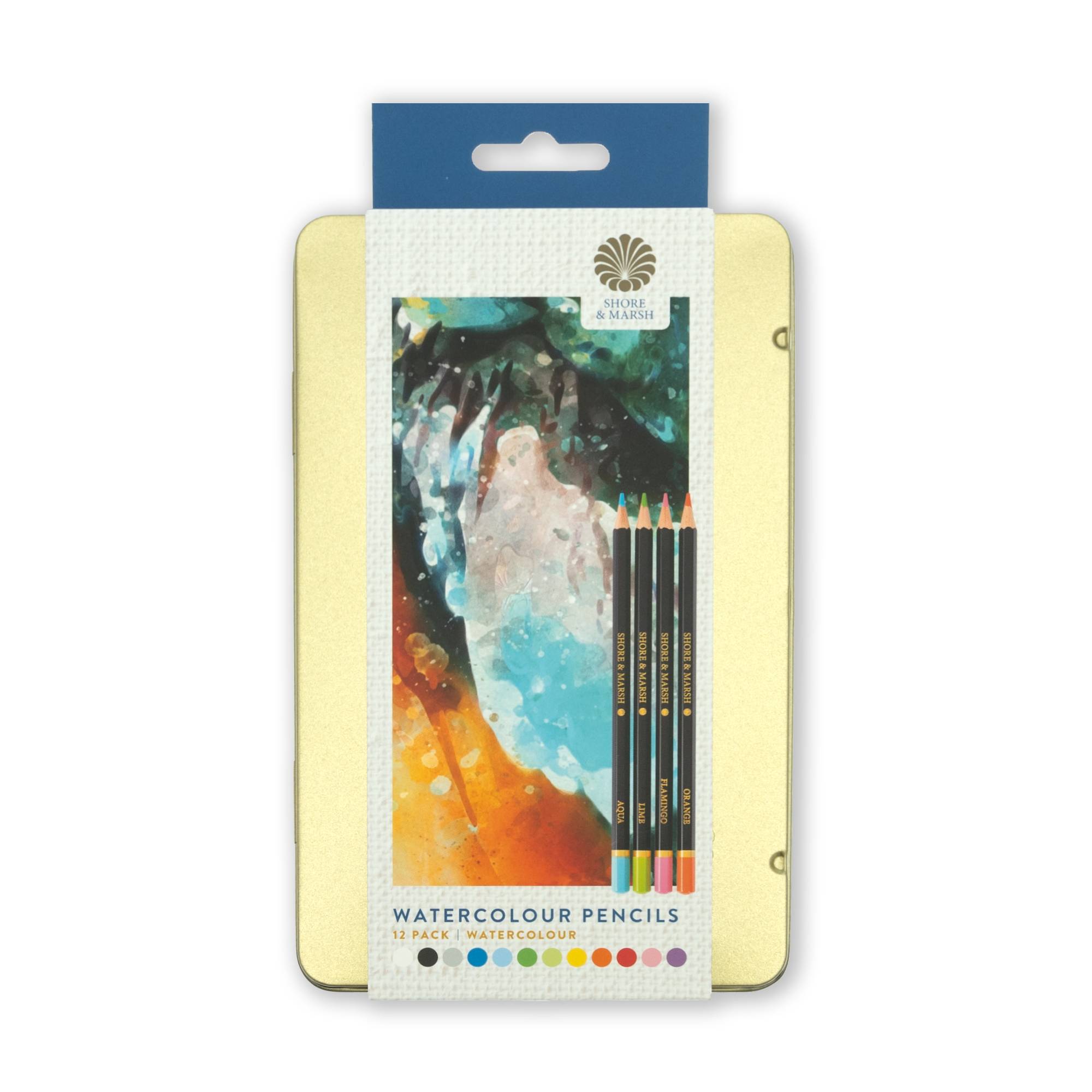 Shore & Marsh Watercolour Pencils 12 Pack